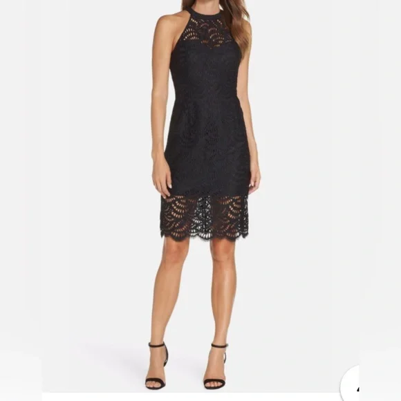 Lilly Pulitzer Black Lace Mini Dress - Picture 2 of 5